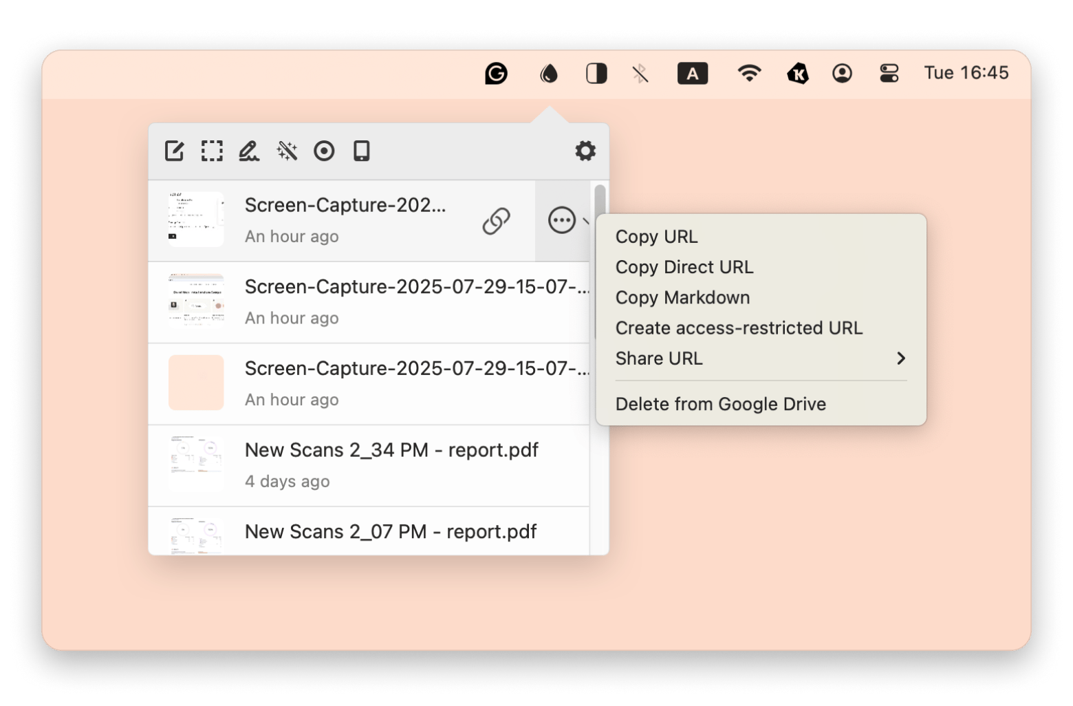Share files easily in Dropshre, available in Setapp