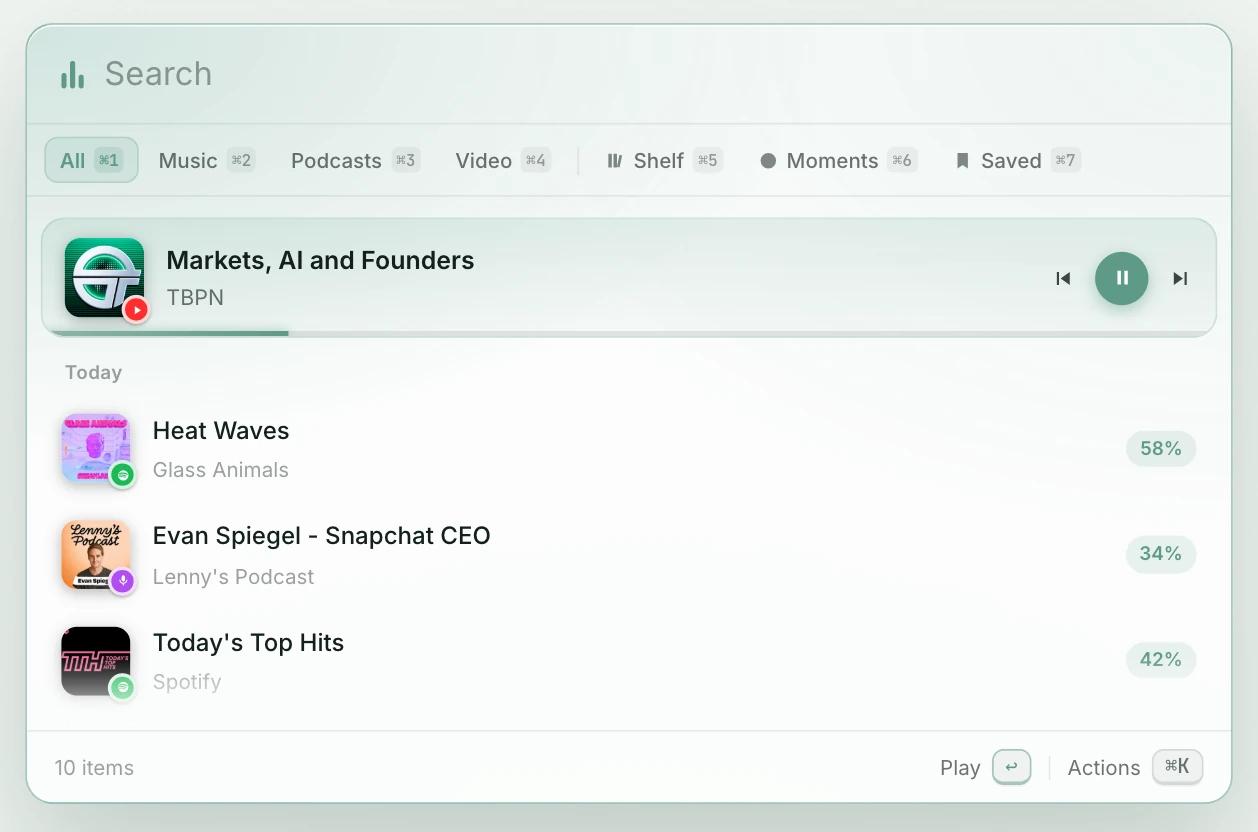 Echo app interface