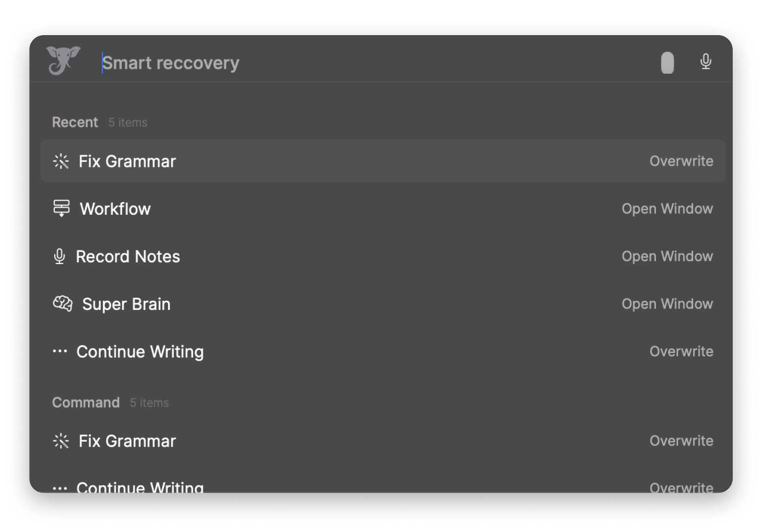 The Super Command tool on Elephas, a Mac AI writing assistant available on Setapp. The Super Command tool on Elephas, a Mac AI writing assistant available on Setapp.