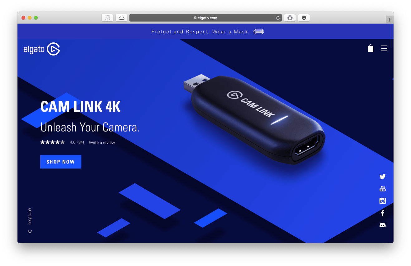 Elgato Cam Link HDMI USB