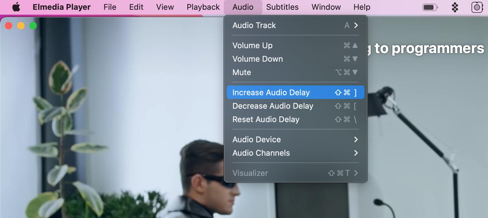 increase audio delay