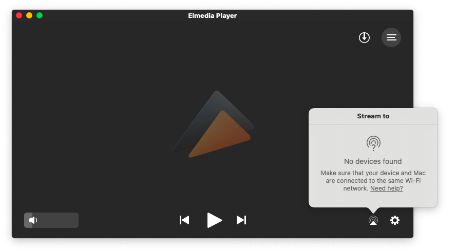 Elmedia DLNA server and player