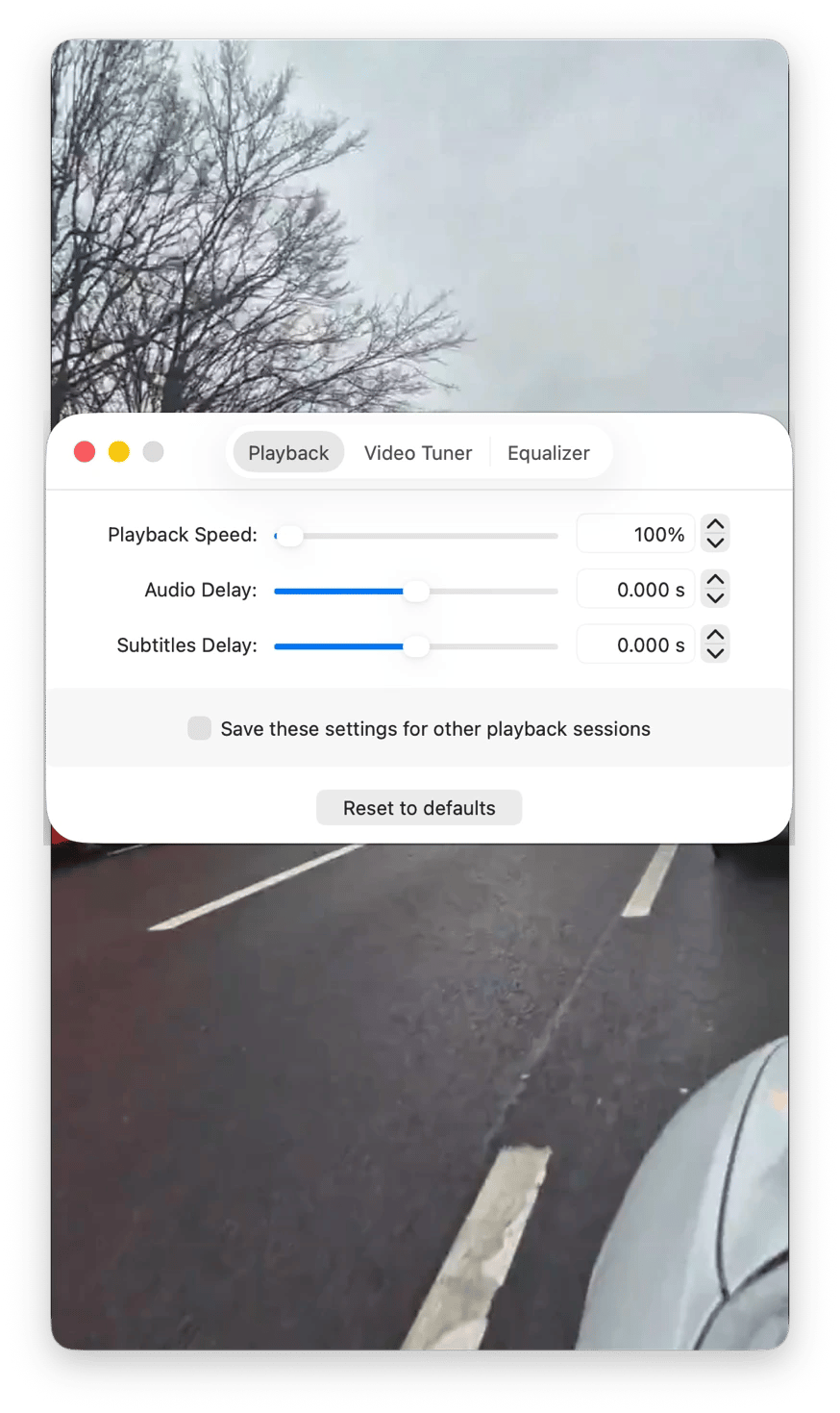 Playing video on Elmedia Player, a playback tool available on Setapp