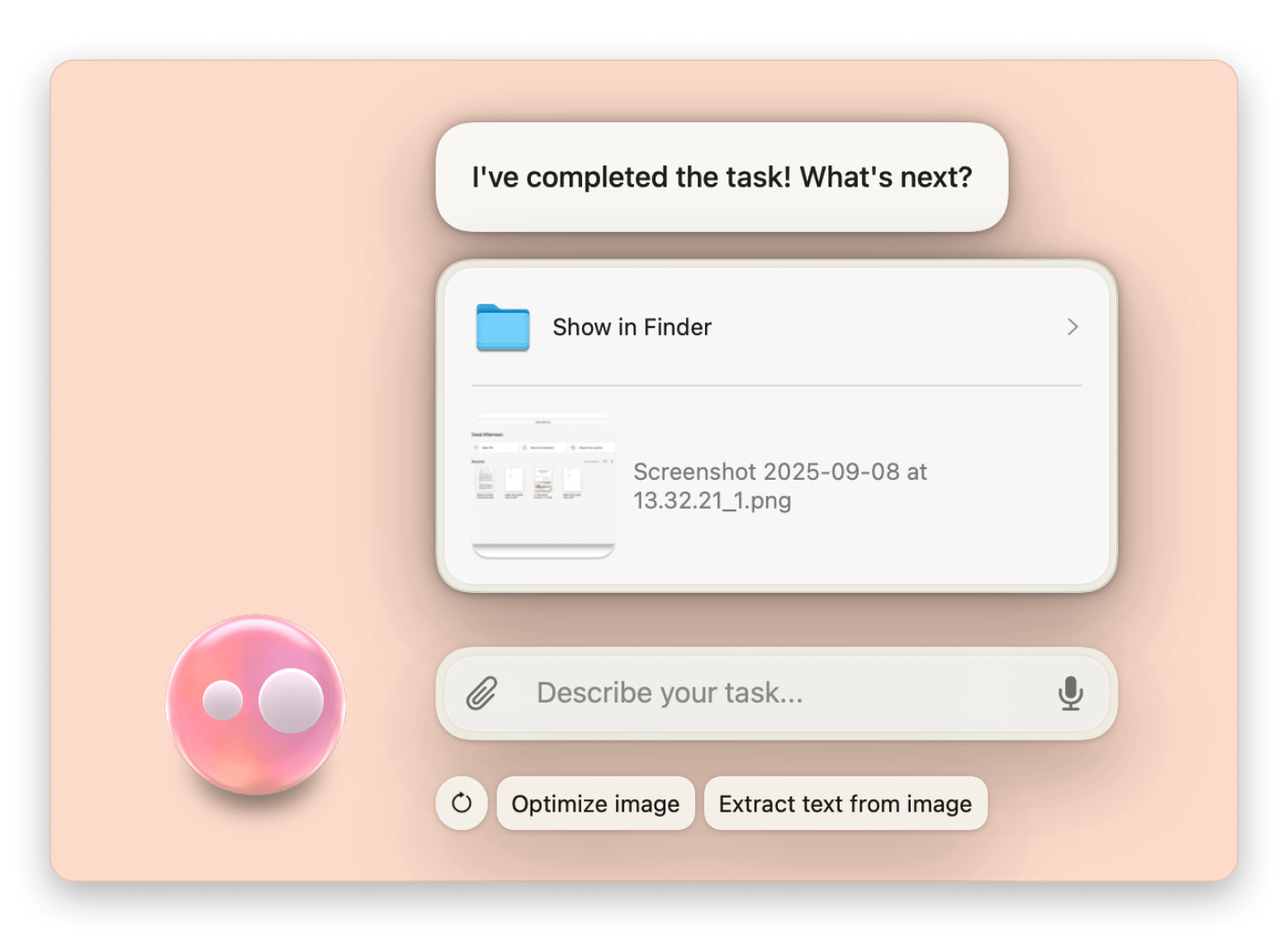 Eney AI app on Mac dektop