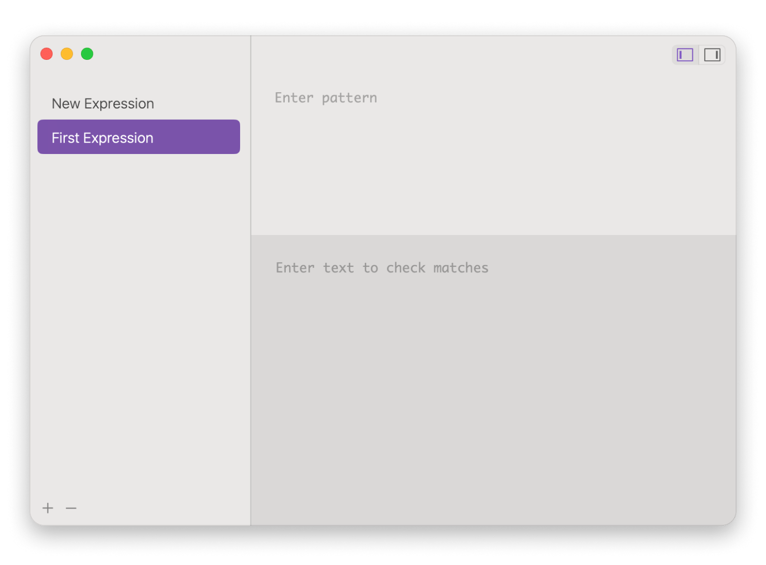 The interface of Expressions, a RegEx assistant that's available on Setapp