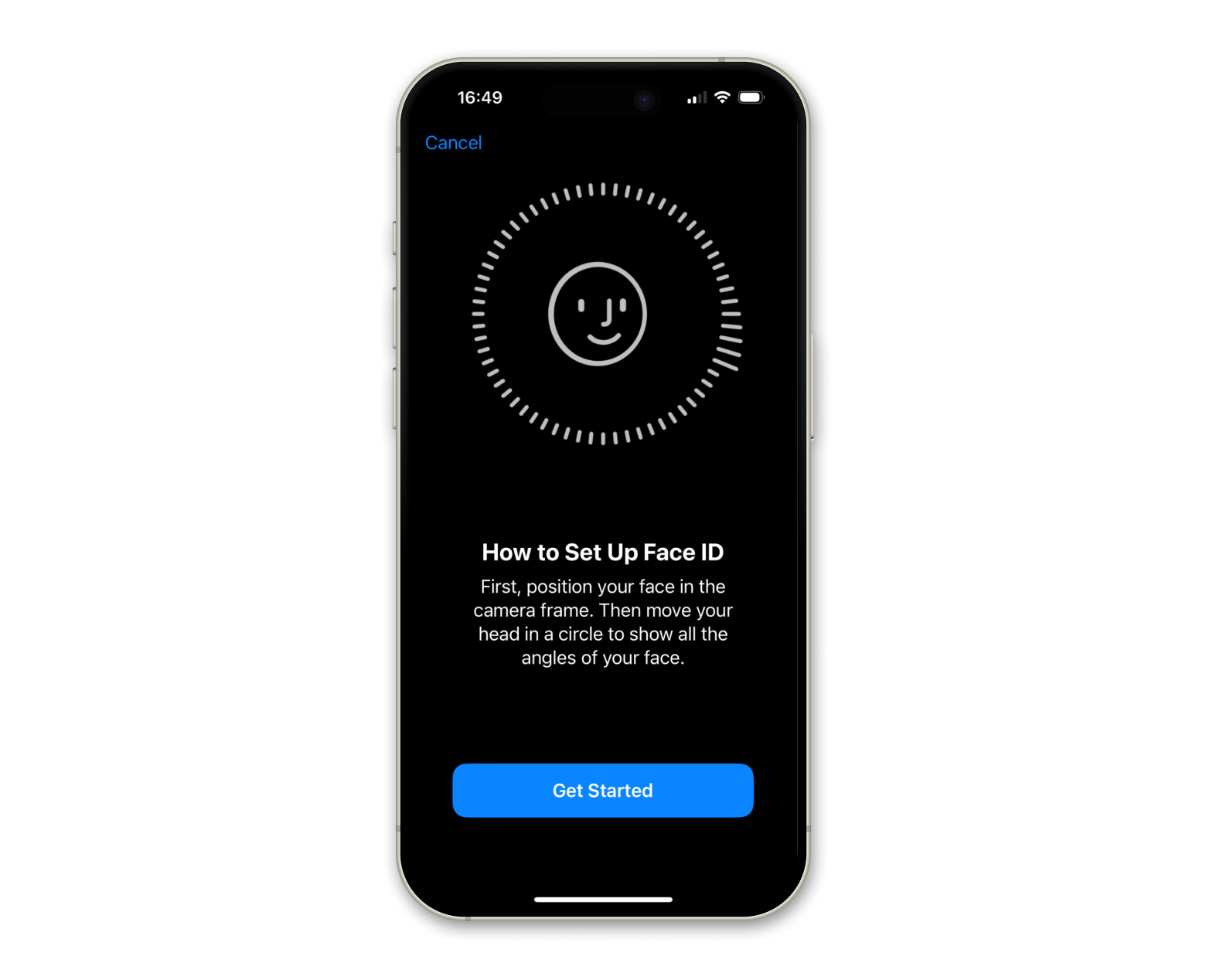 Set up Face ID on iPhone