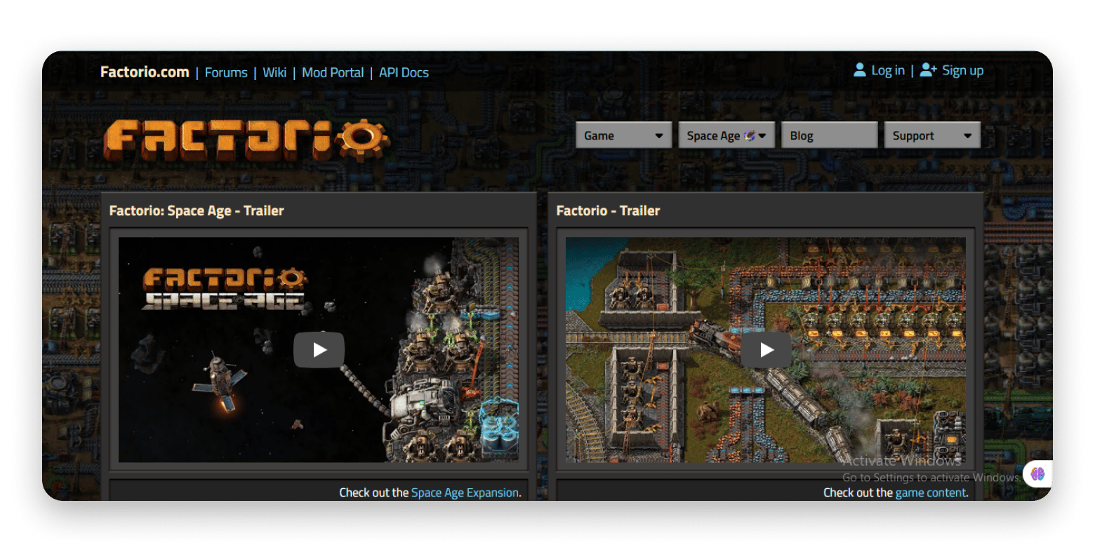 Factorio game