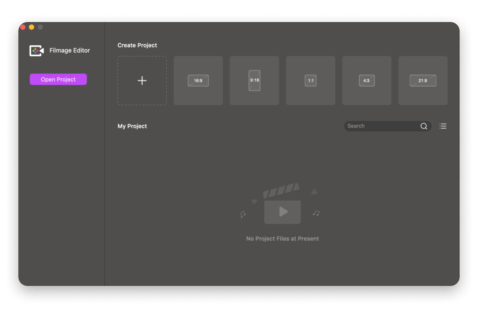 The overview of Filmage Editor, a video editing app that is available on Setapp.