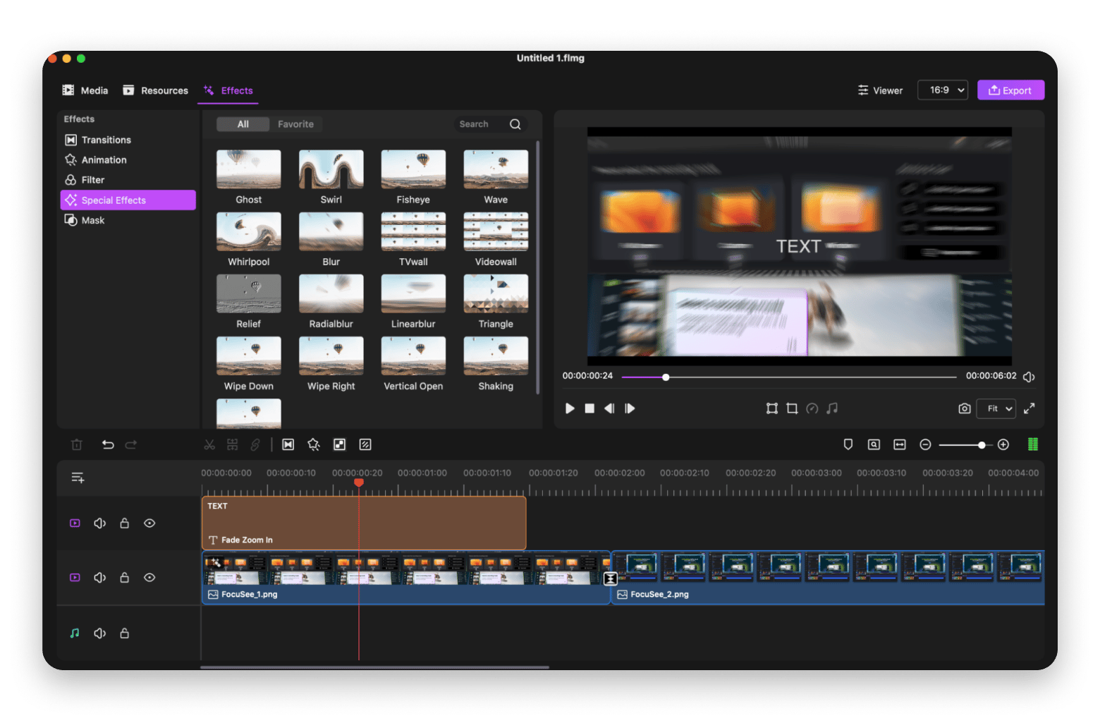 Video editing software Filmage Editor is available on Setapp