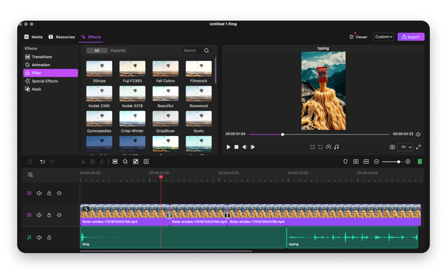 Filmage timeline editing available on Setapp
