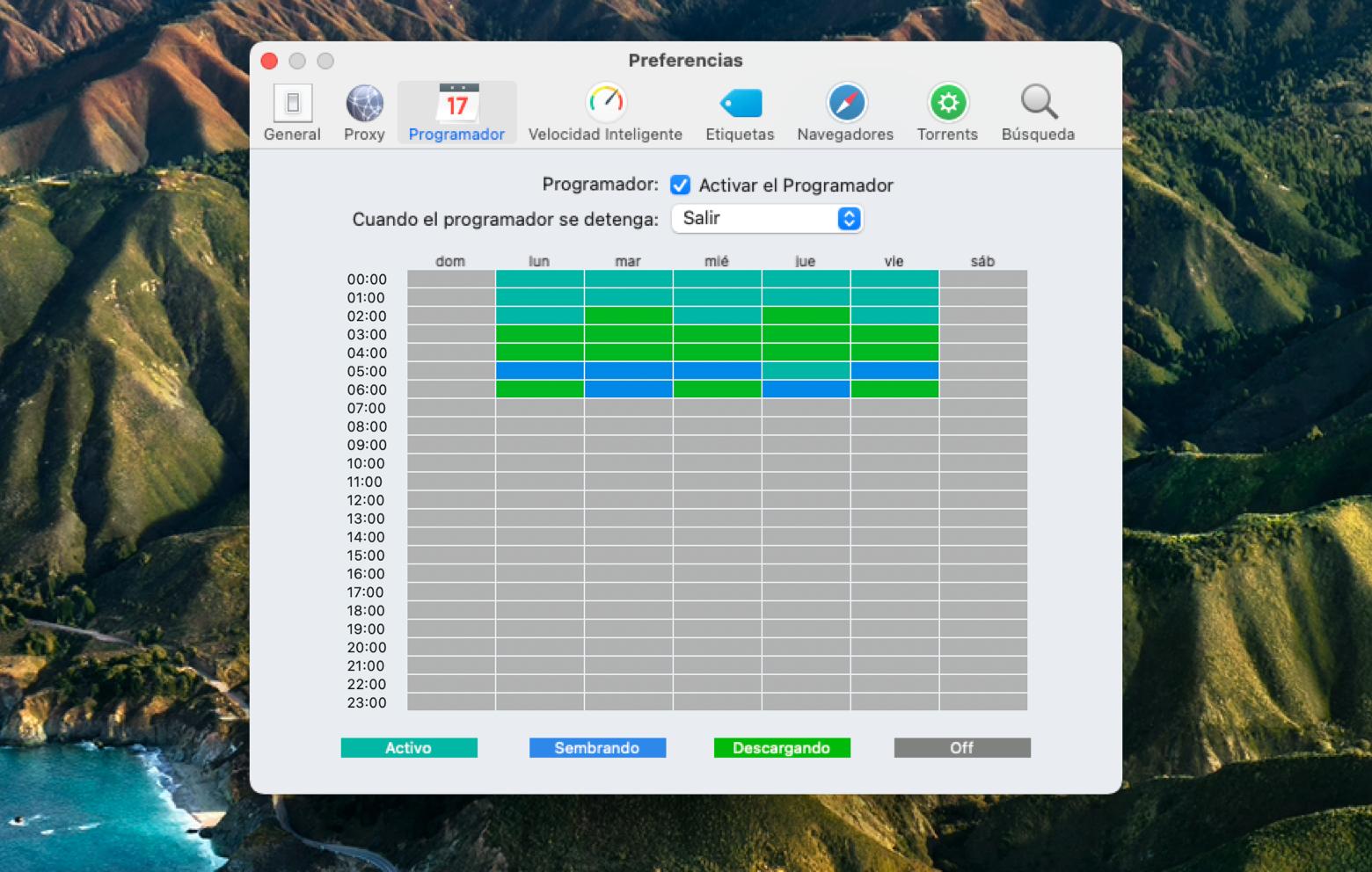 Folx downloading scheduller