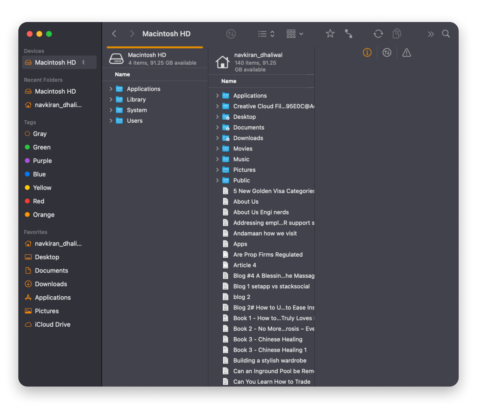 Organize files in ForkLift in Setapp 