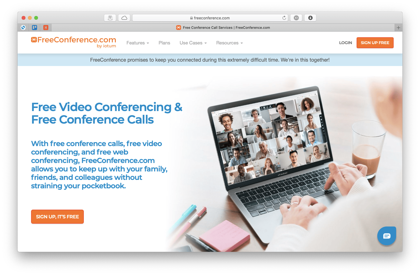 FreeConference free app video Mac