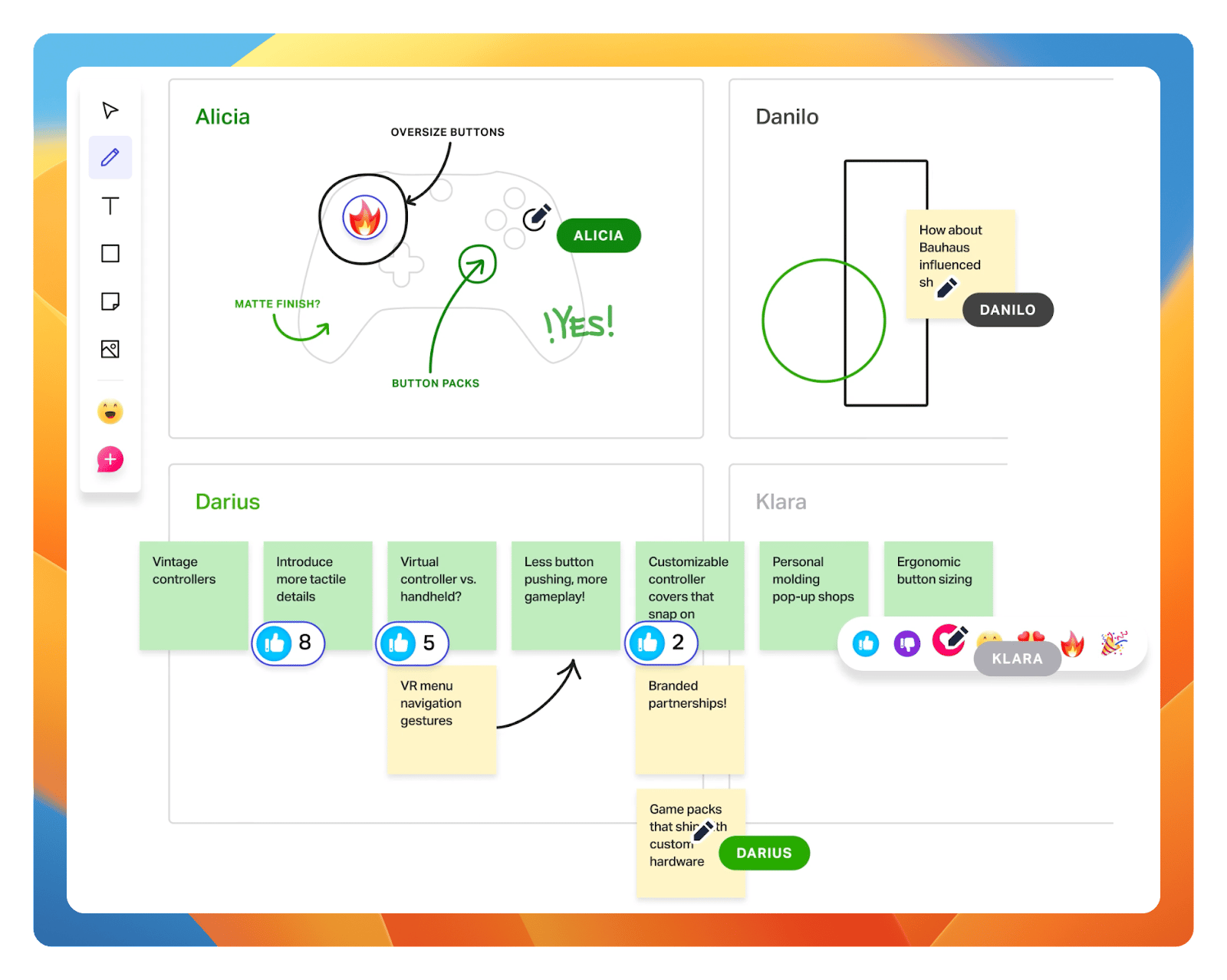 Freehand online whiteboard