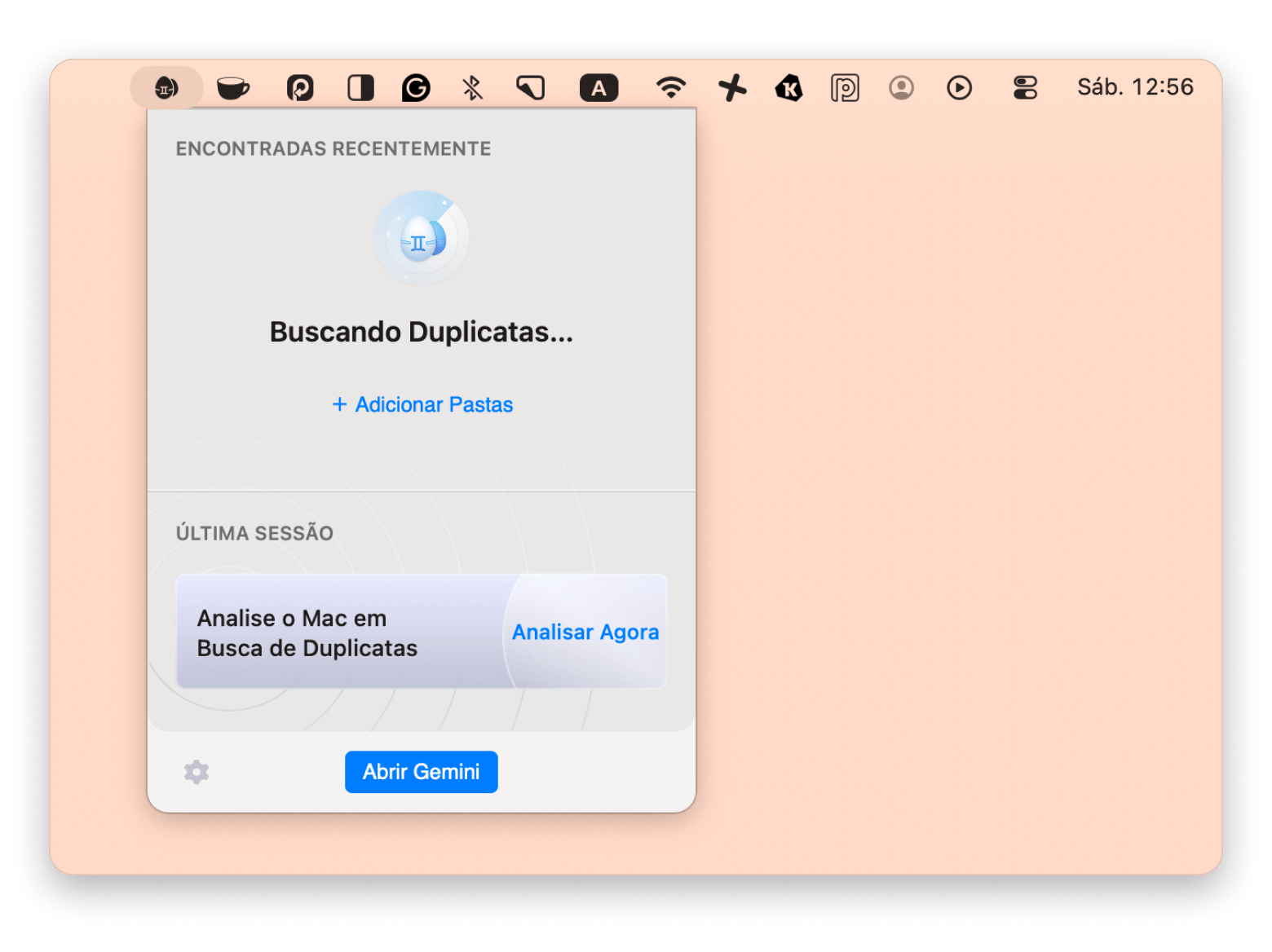 Interface do Gemini detectando imagens HEIC duplicadas no Mac, disponível no Setapp
