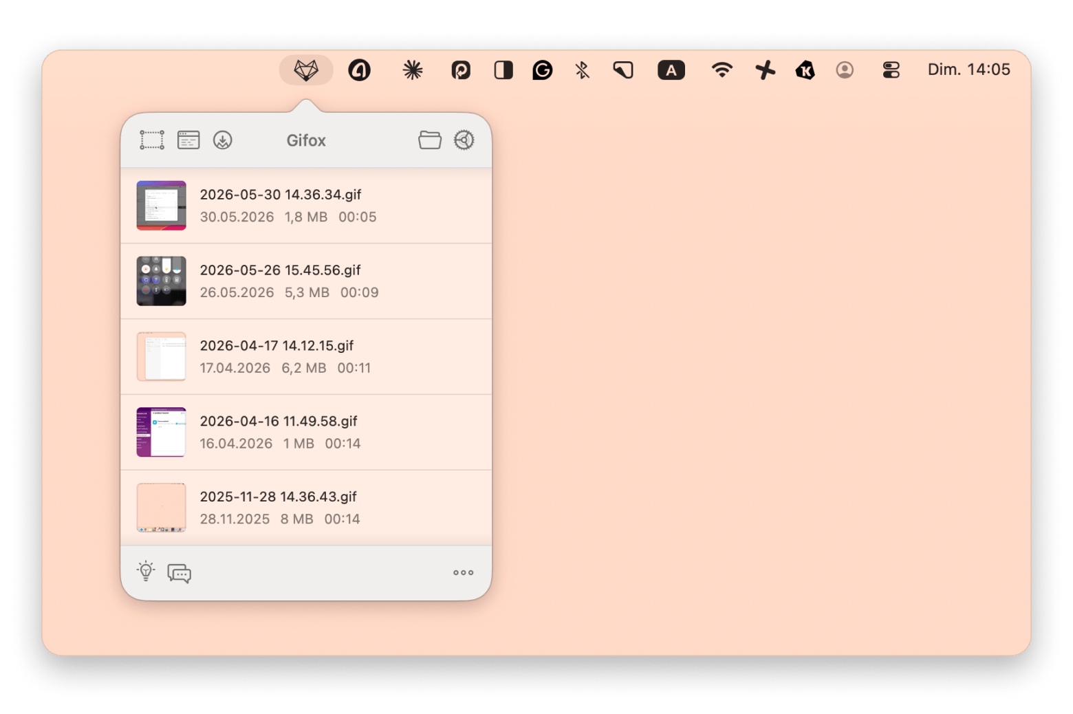 L'interface de Gitfox comparant deux branches Git en vue fractionnée, une app disponible sur Setapp