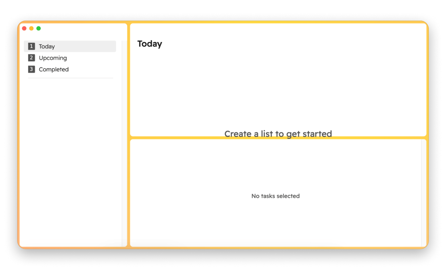 App window of Godspeed, a task managing app that is available on Setapp