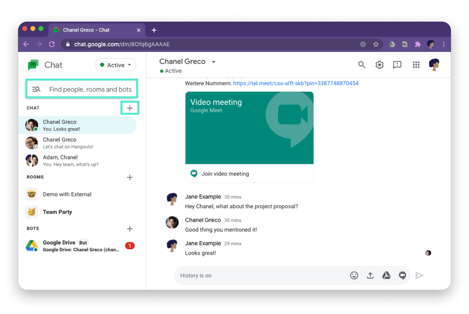 Desktop Google chat