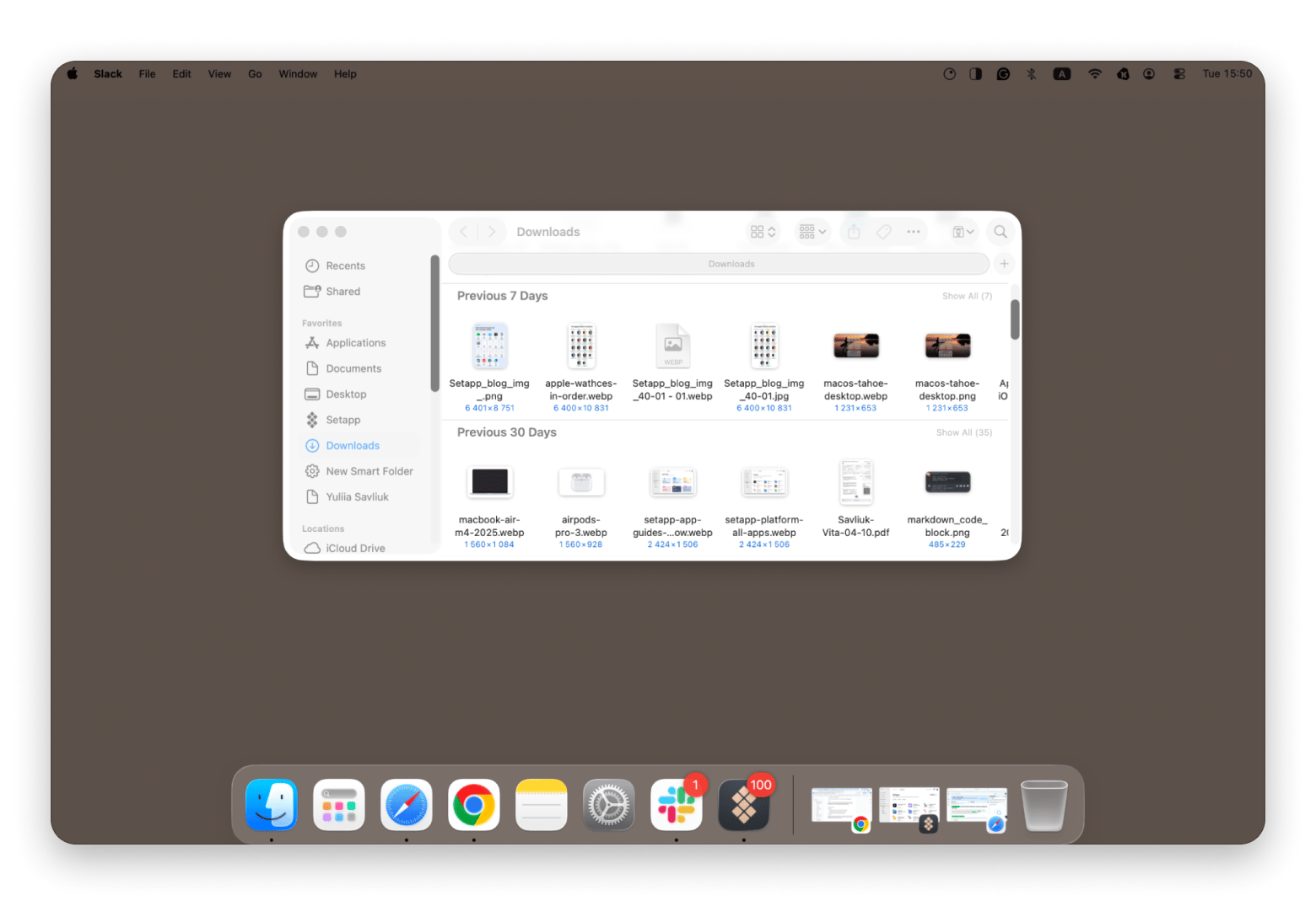 The focus mode of HazeOver, a focus app that is available on Setapp
