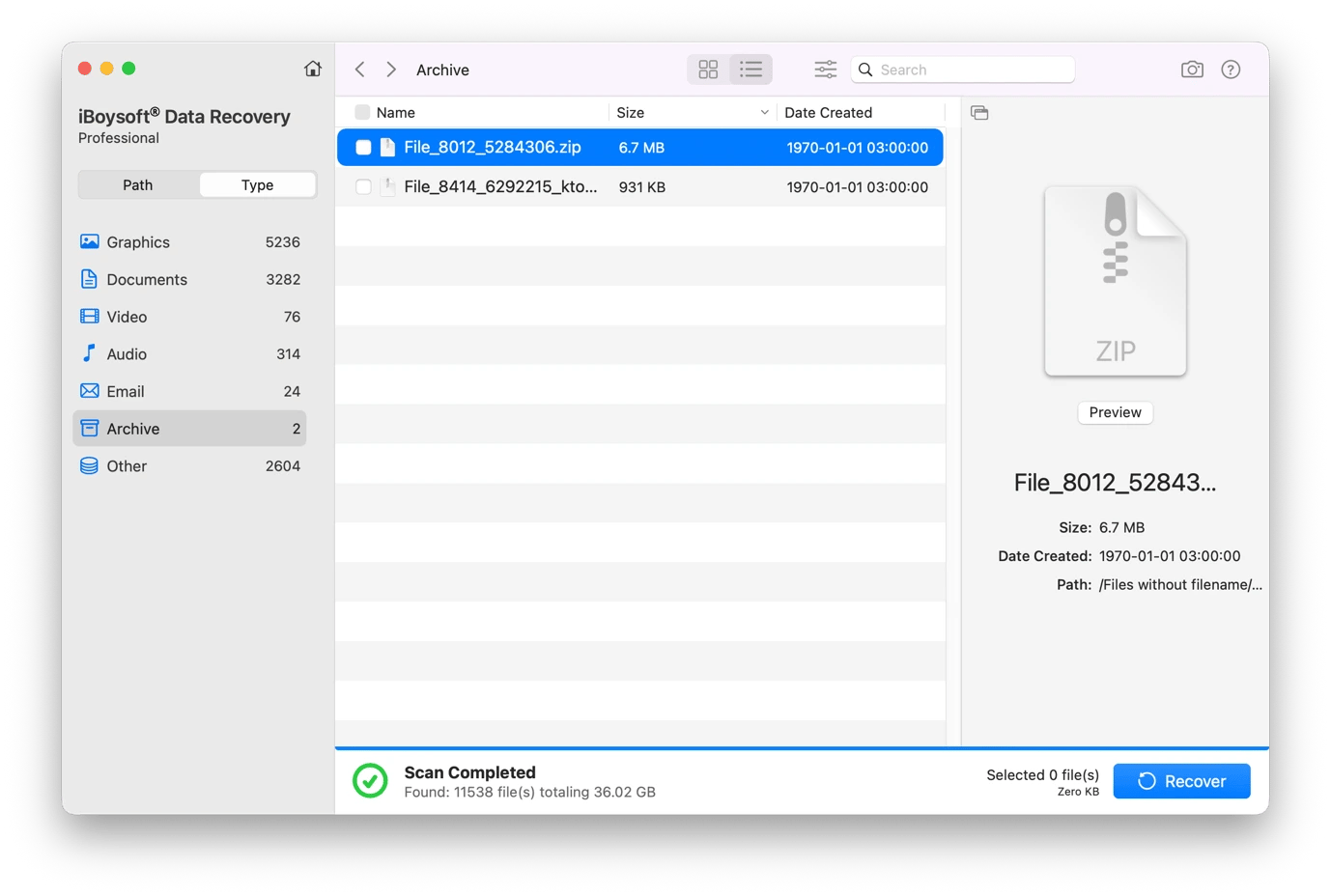 The interface of iBoysoft Data Recovery, a utility tool available on Setapp