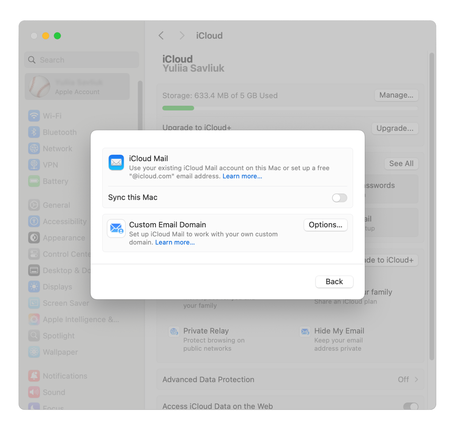 icloud mail setup macos