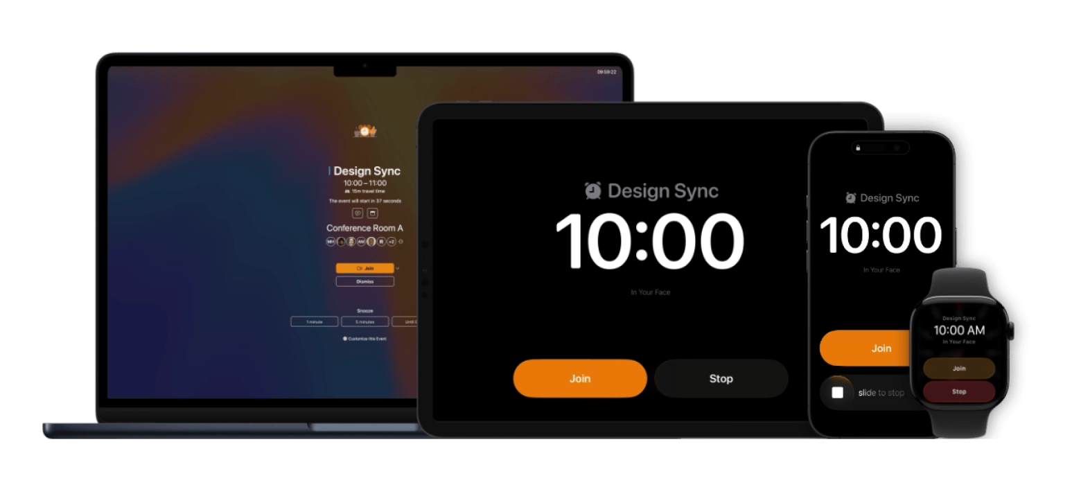 in-your-face-app-interface