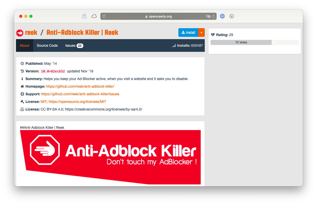 Anti-Adblock Killer