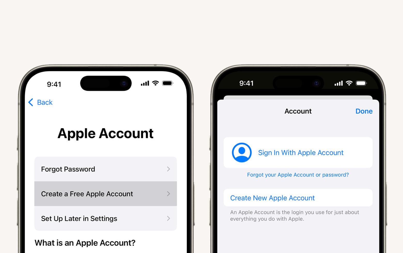 ios sign in with apple account