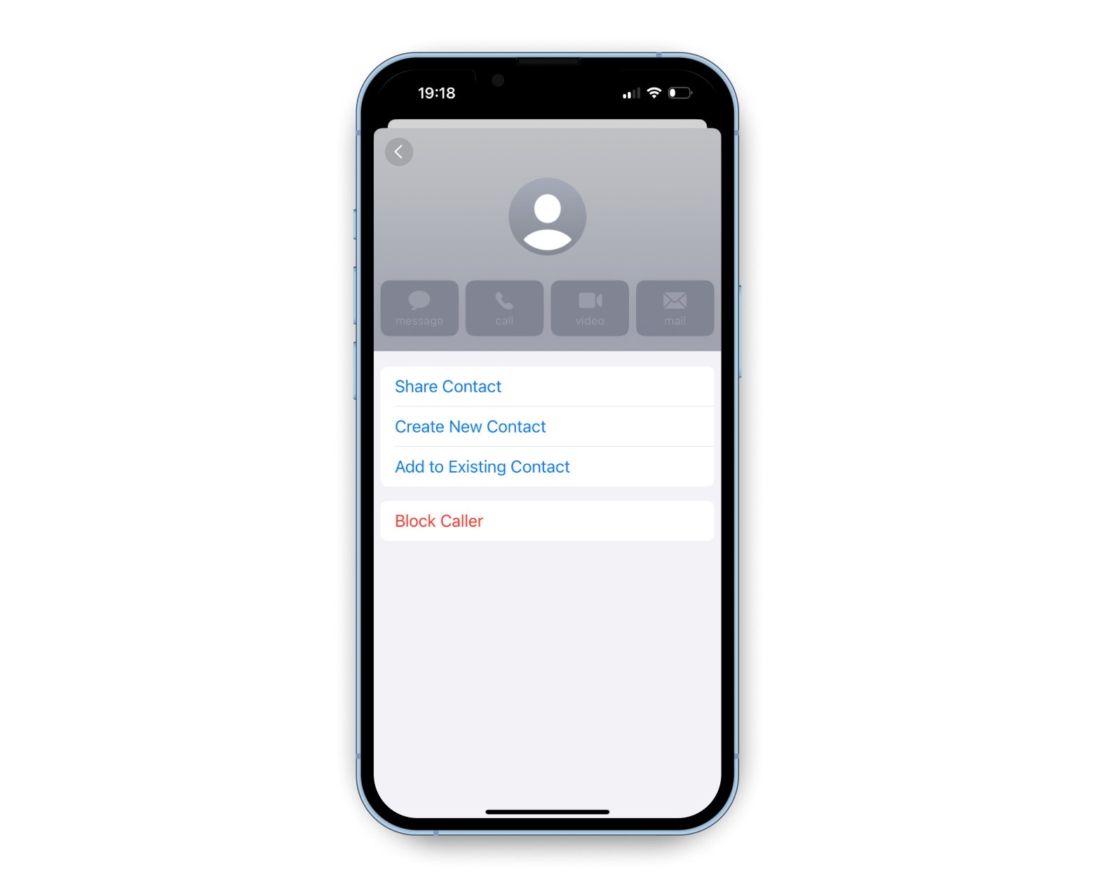 block caller on iPhone