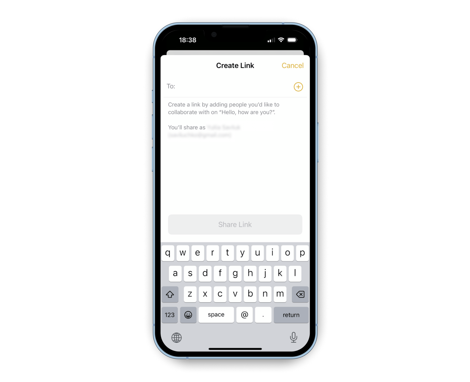 Collaborate Notes on iPhone