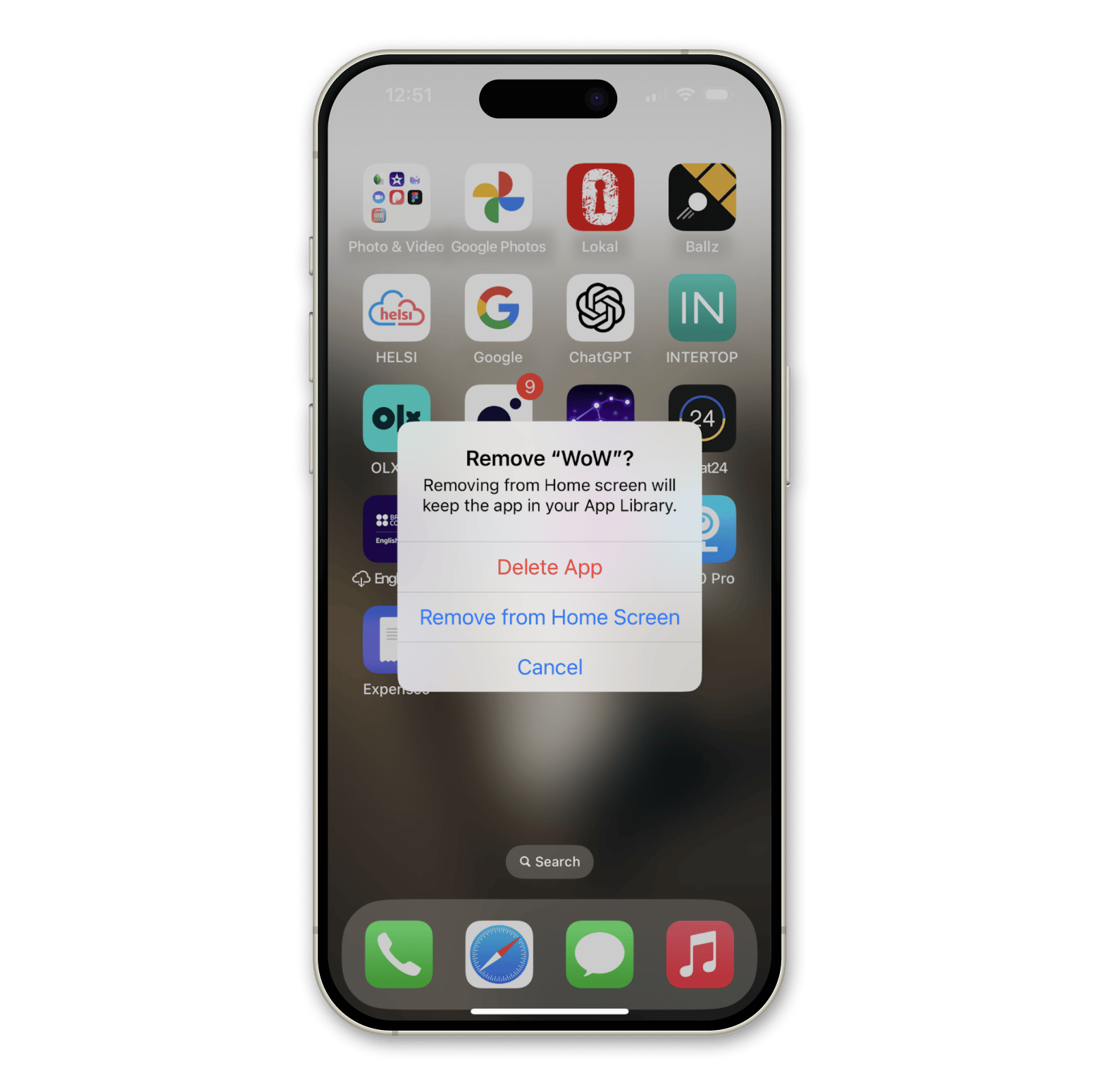 iphone delete app instruction