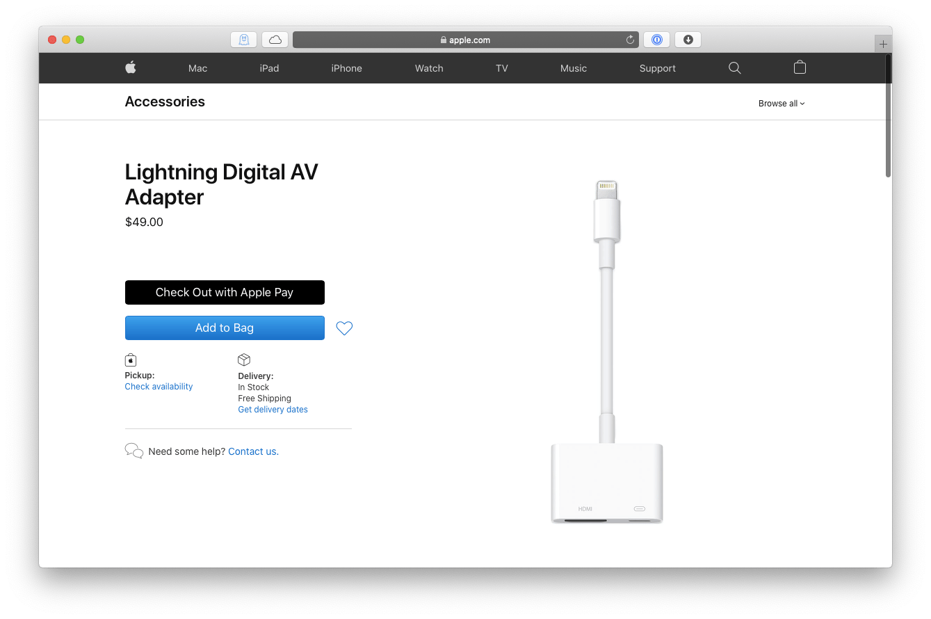 Lightning Digital AV Adapter