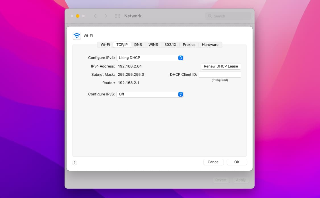 Configure network