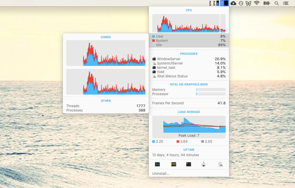 iStat Menus monitor Mac app menu bar