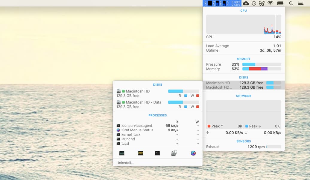 iStat Menus monitoring tool Mac