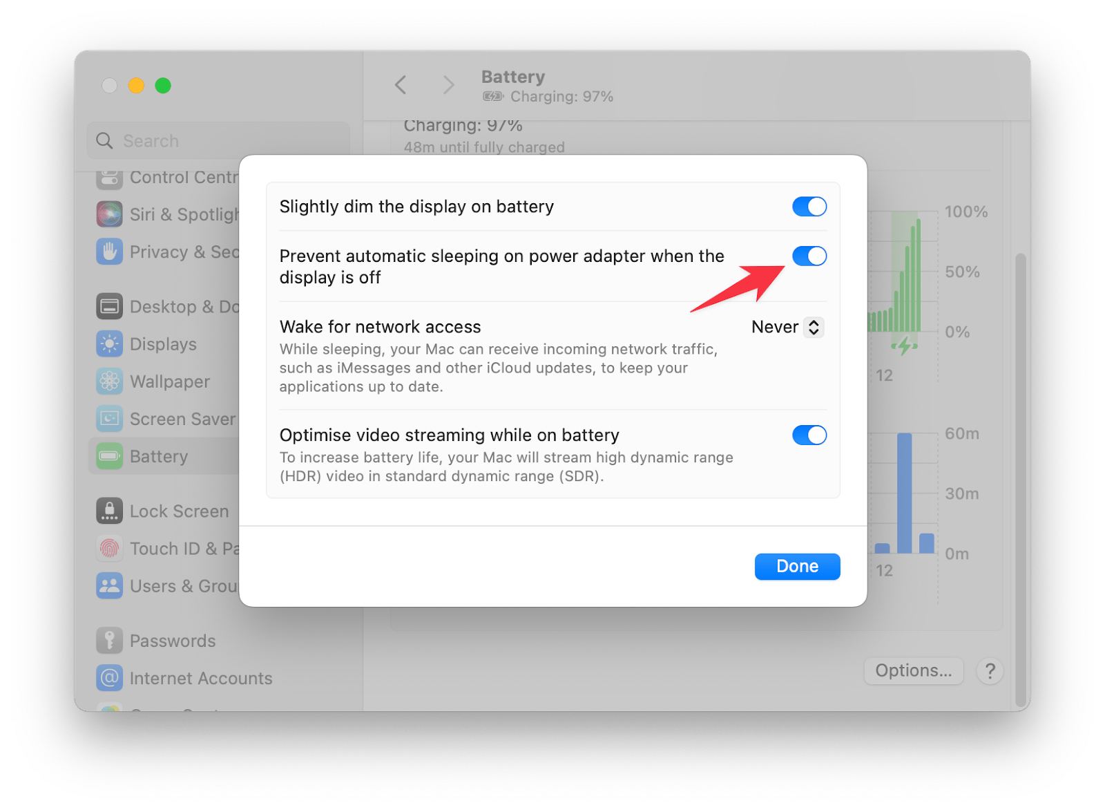 prevent mac from sleeping with closed lid