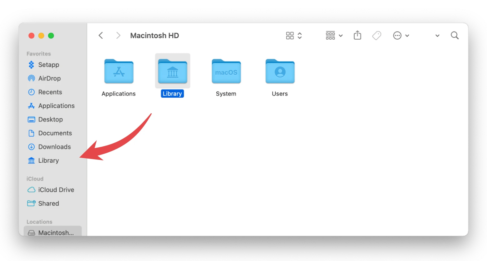 library folder in finder