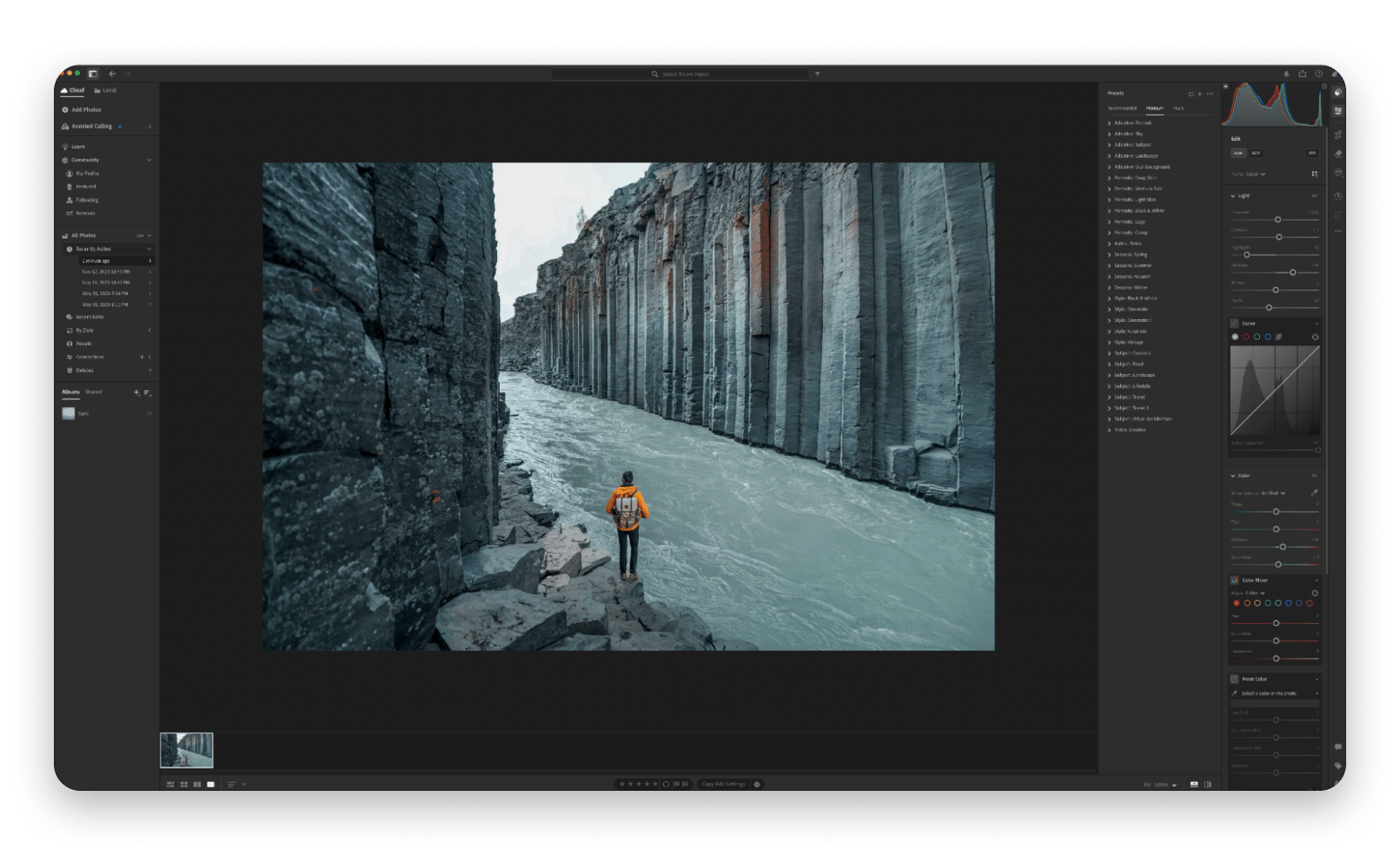Lightroom video editing app
