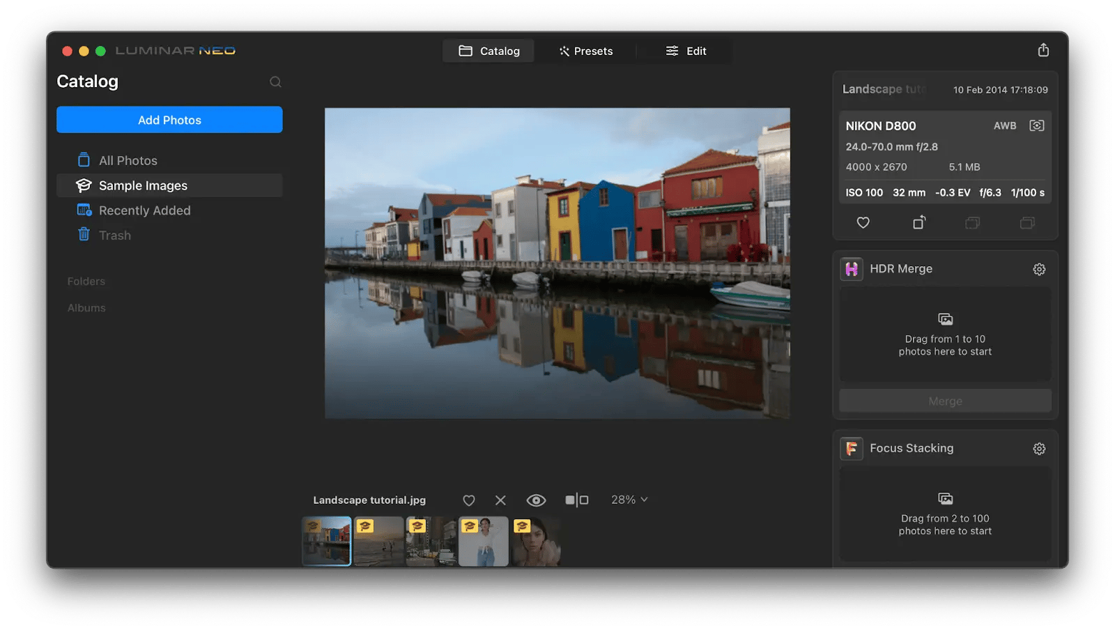 enhance images with Luminar Neo