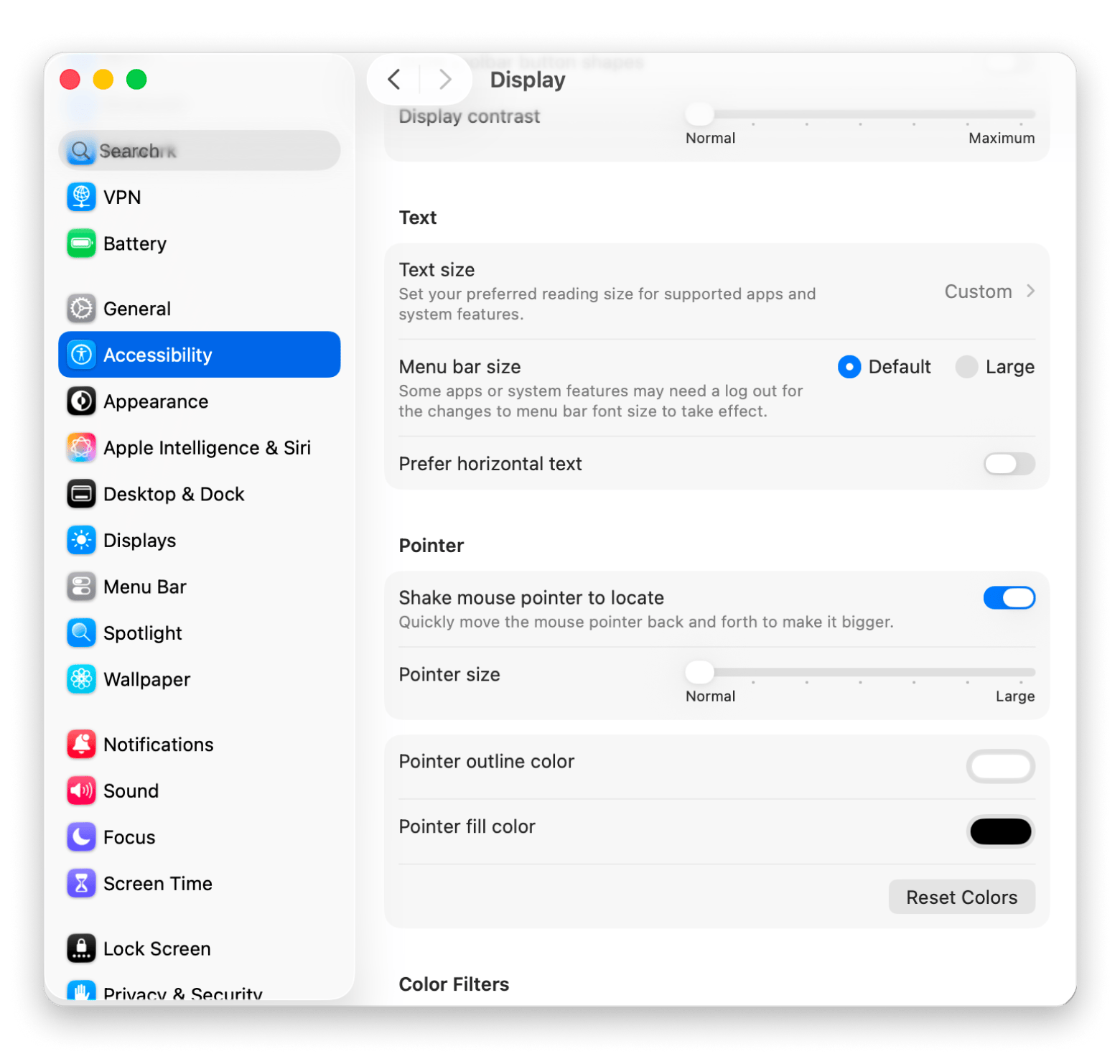 Mac pointer settings Mac pointer settings