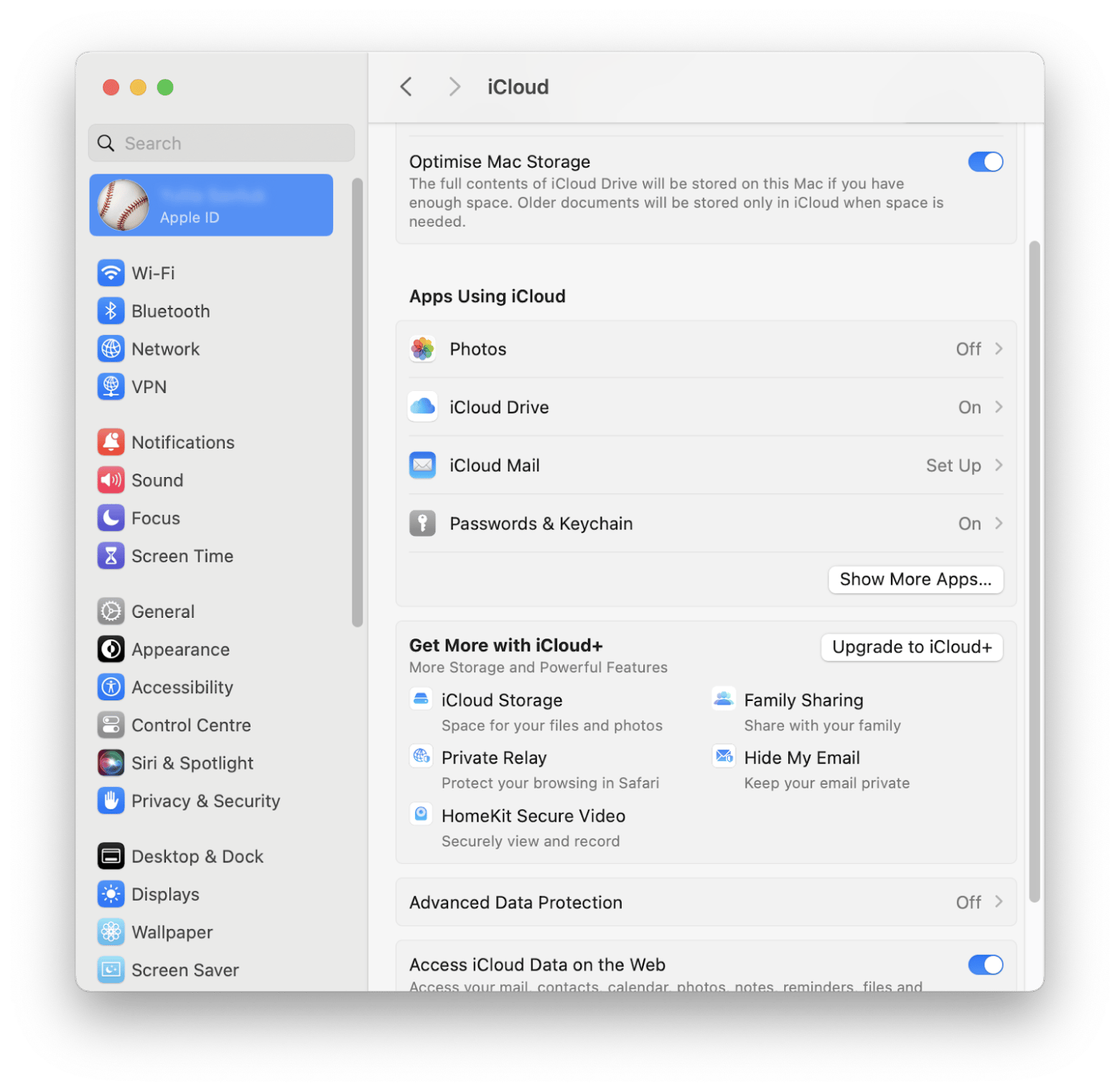 Private Relay settings