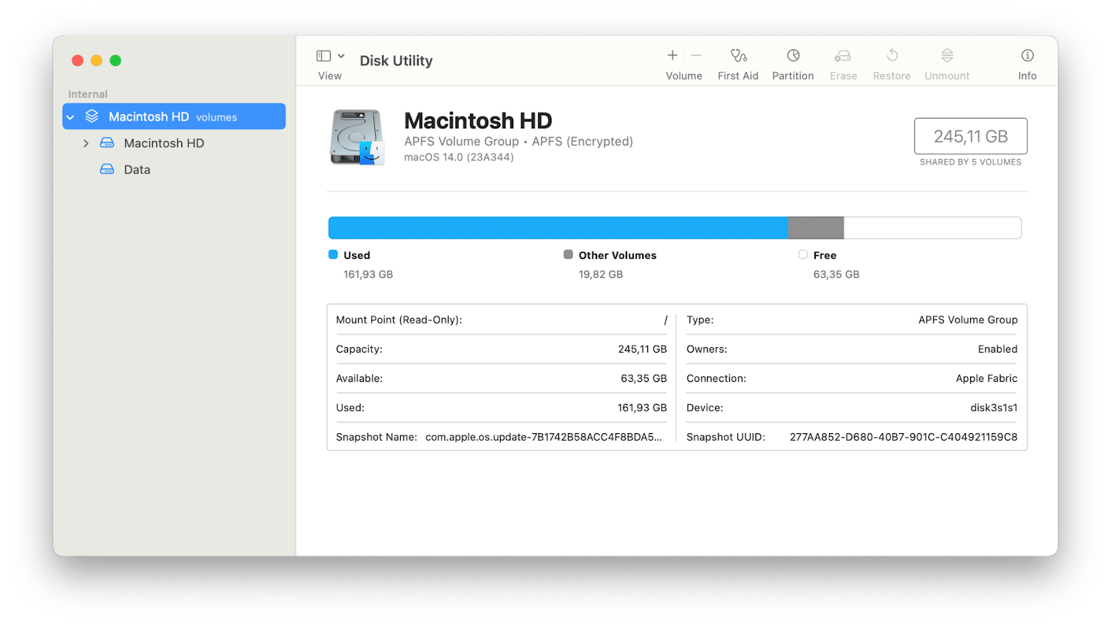 macbook disk utility folder