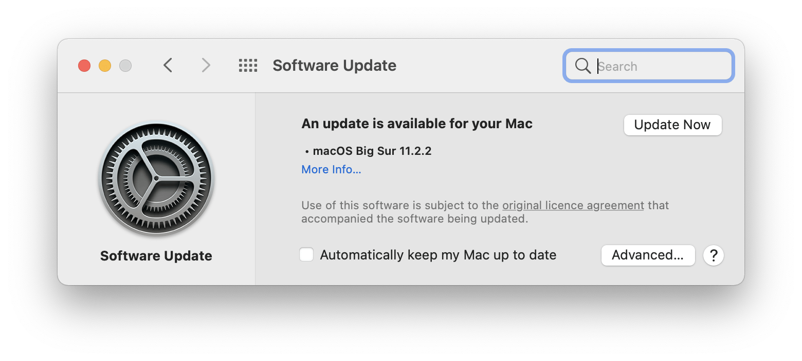 Update to macOS Big Sur