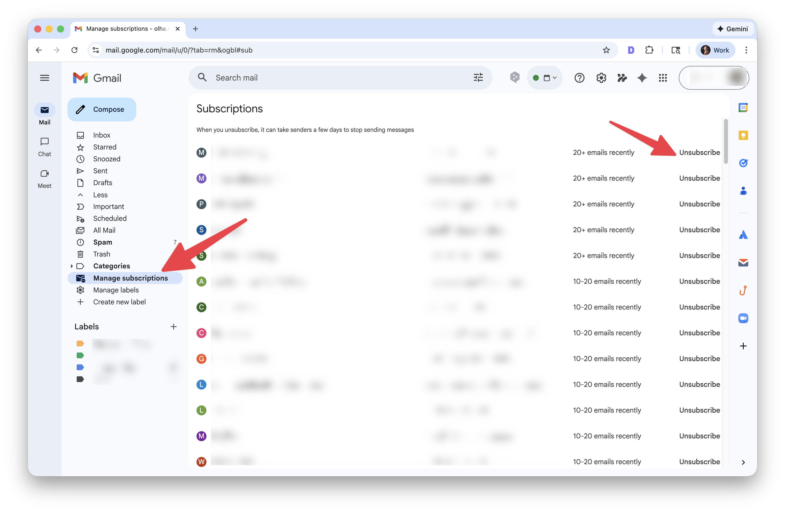 manage subscriptions in Gmail manage subscriptions in Gmail