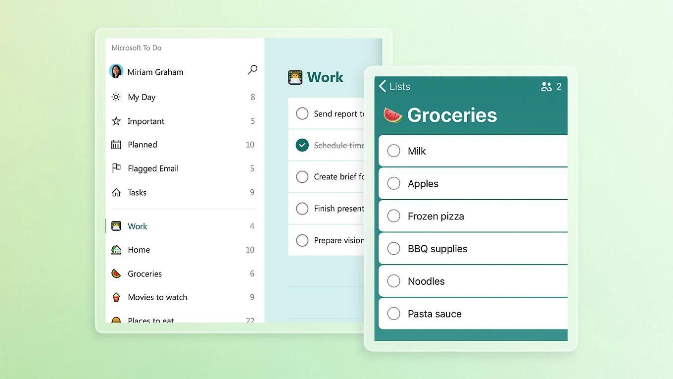 To-do list in Microsoft To Do