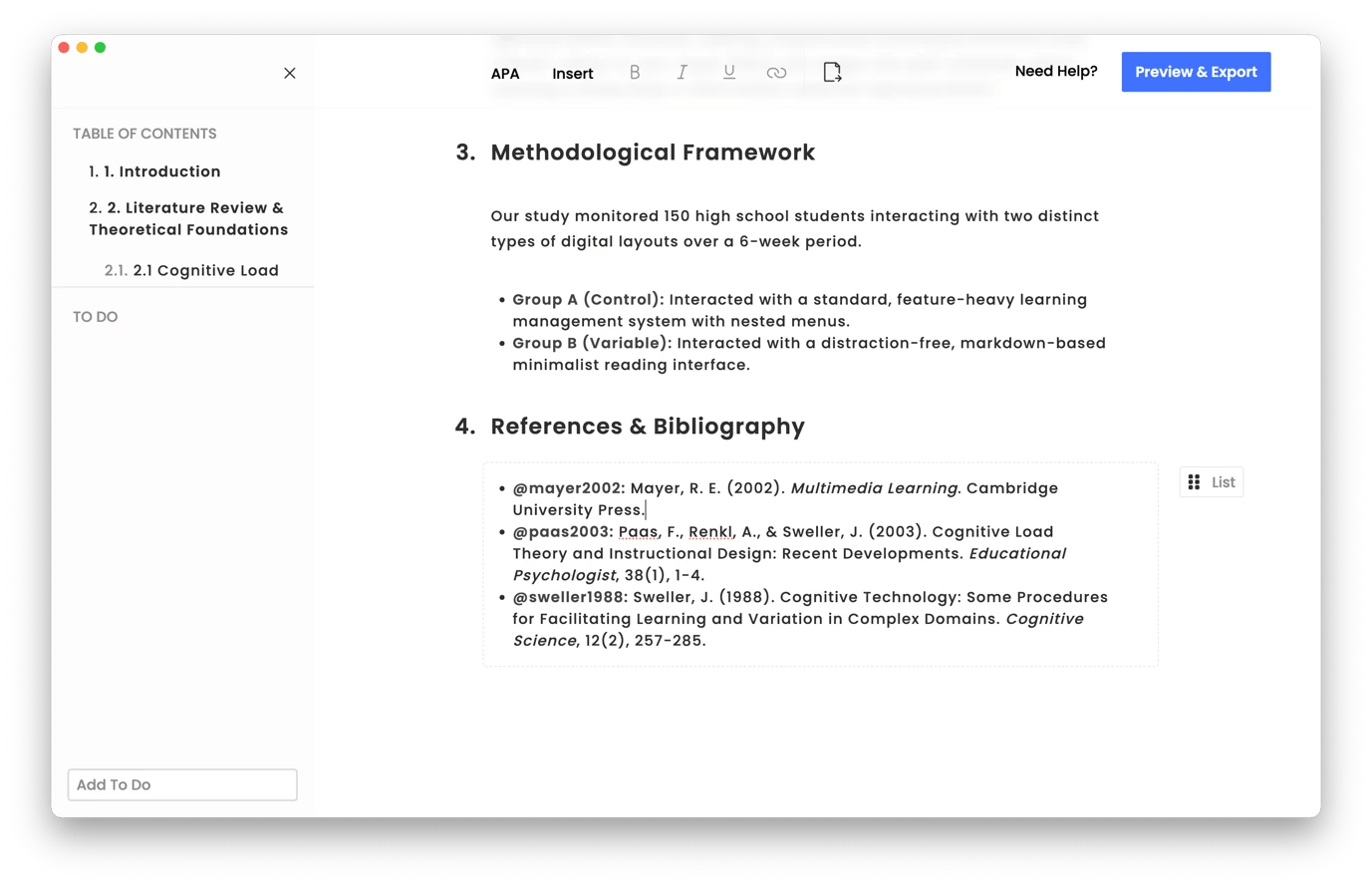 Creating a term calendar on SheetPlanner, a planning app available on Setapp