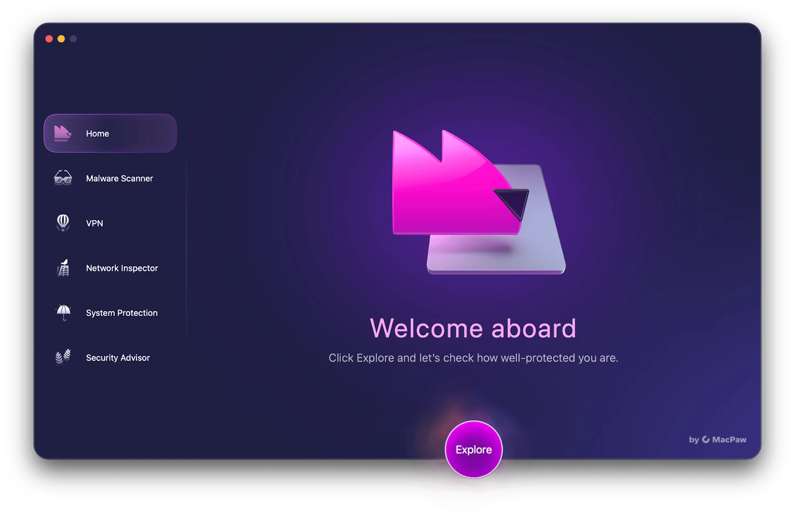 The Home tab of Moonlock, a cybersecurity app that is available on Setapp. The Home tab of Moonlock, a cybersecurity app that is available on Setapp.