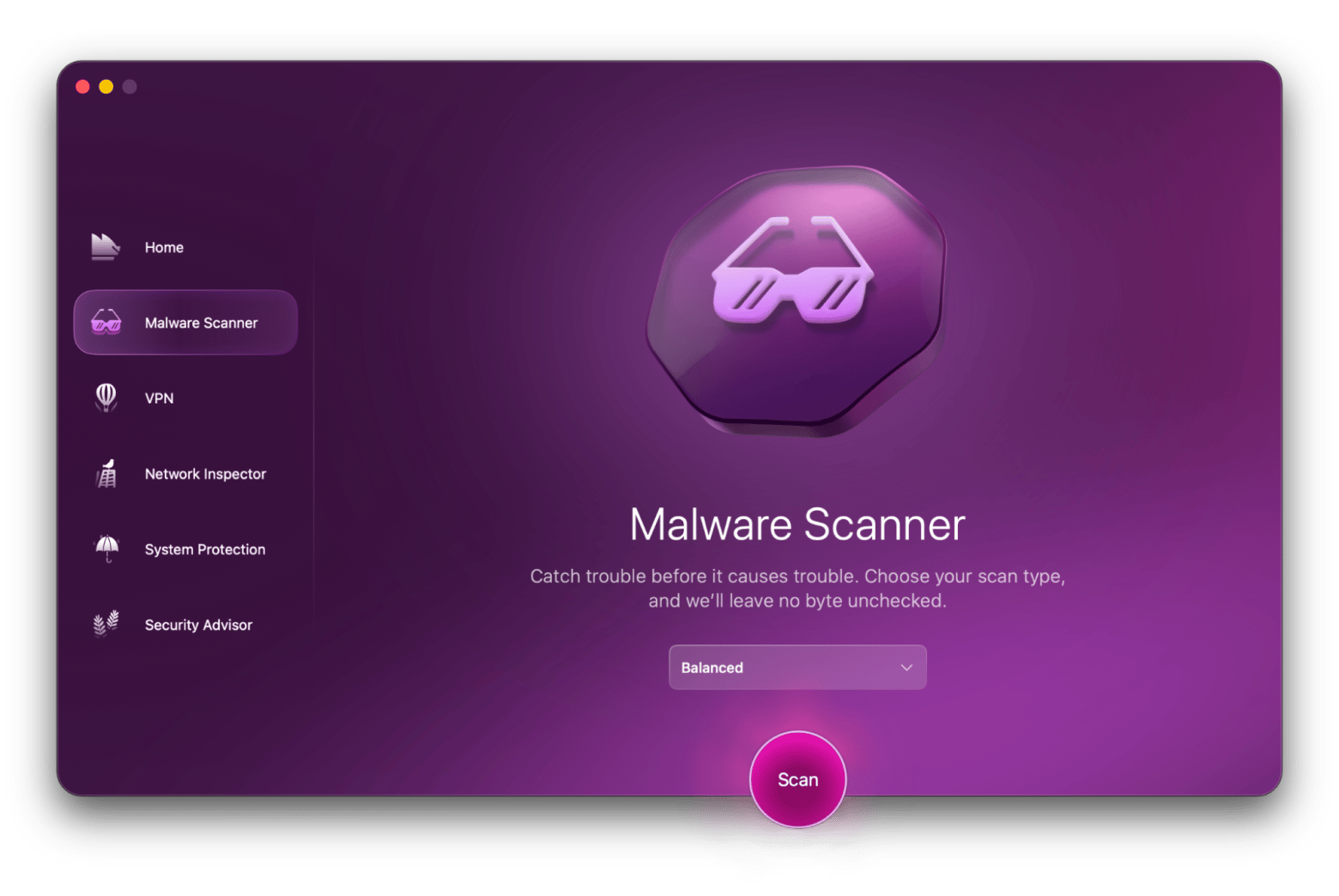 Moonlock’s malware scanner ready to scan, a malware scan app that is available on Setapp