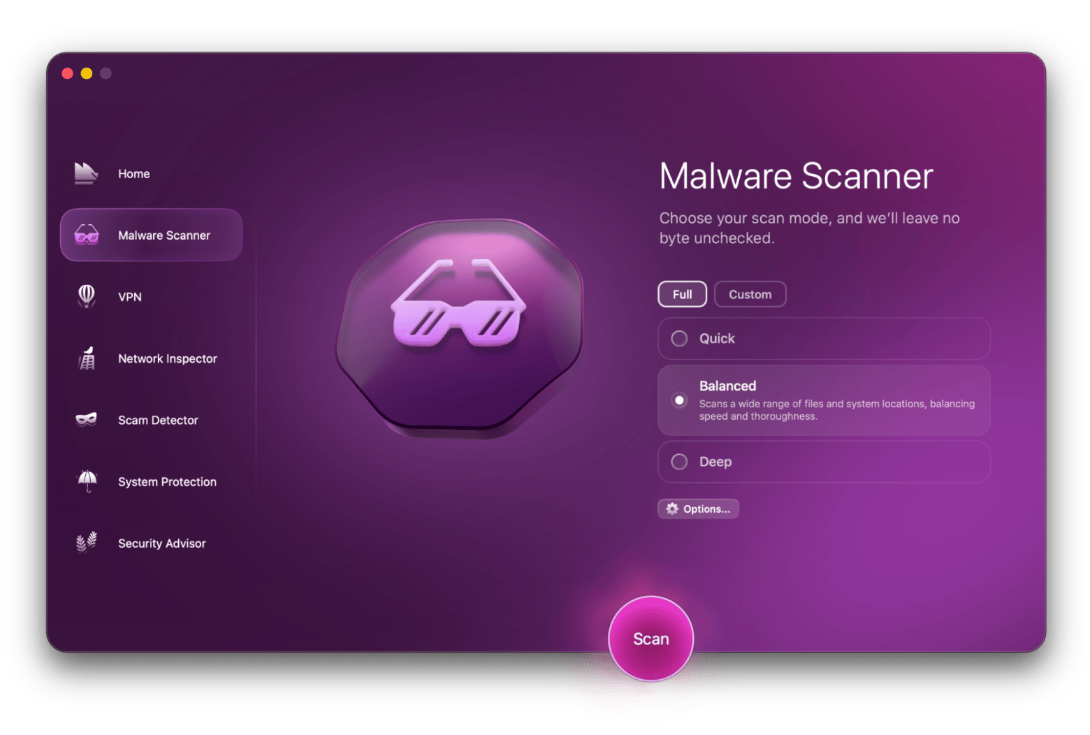 Checking your Mac's protection level in Moonlock, a security app available on Setapp