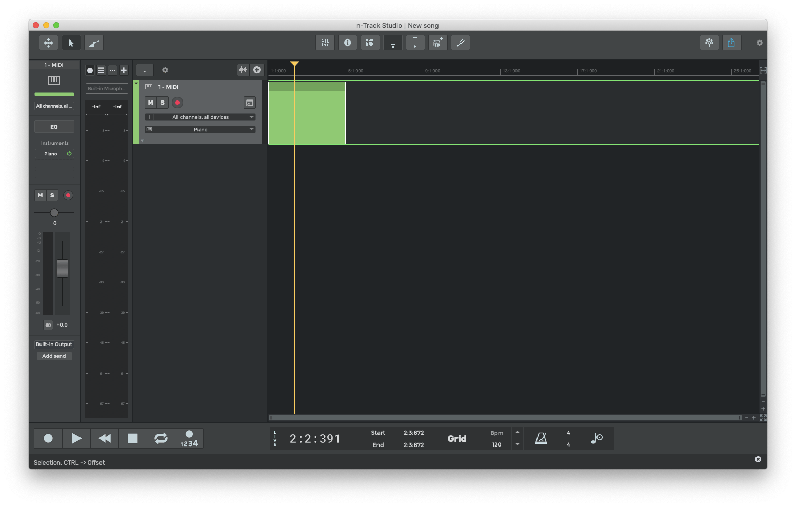 n-Track Studio music software Mac